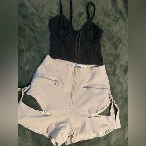 “ Tiger mist “ shorts & “ no boundaries “ top